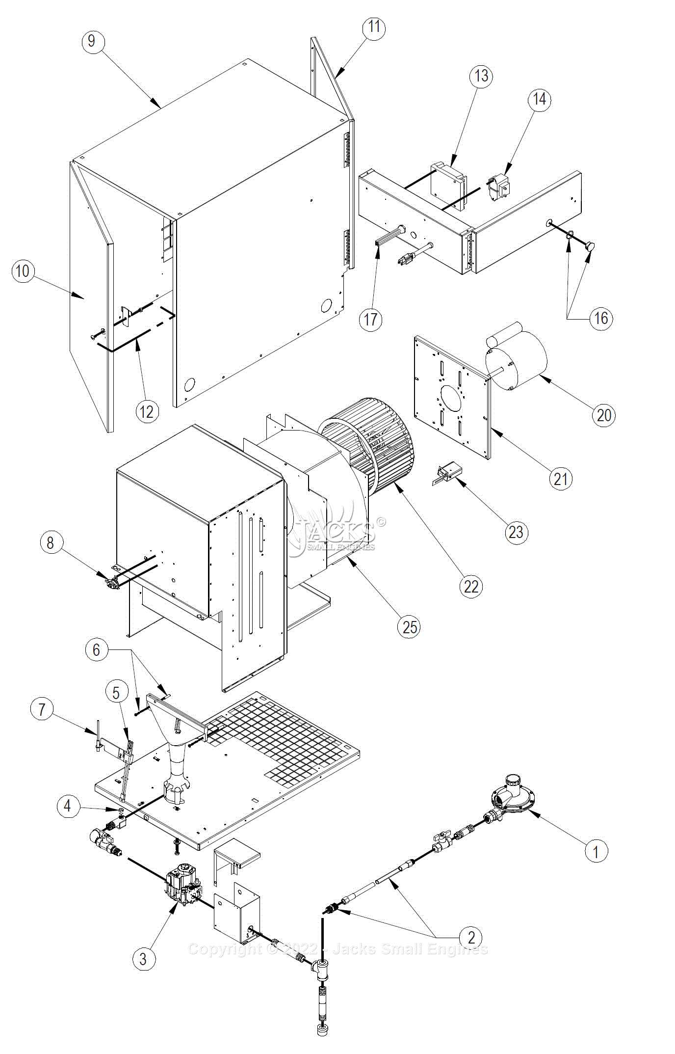 heater parts diagram