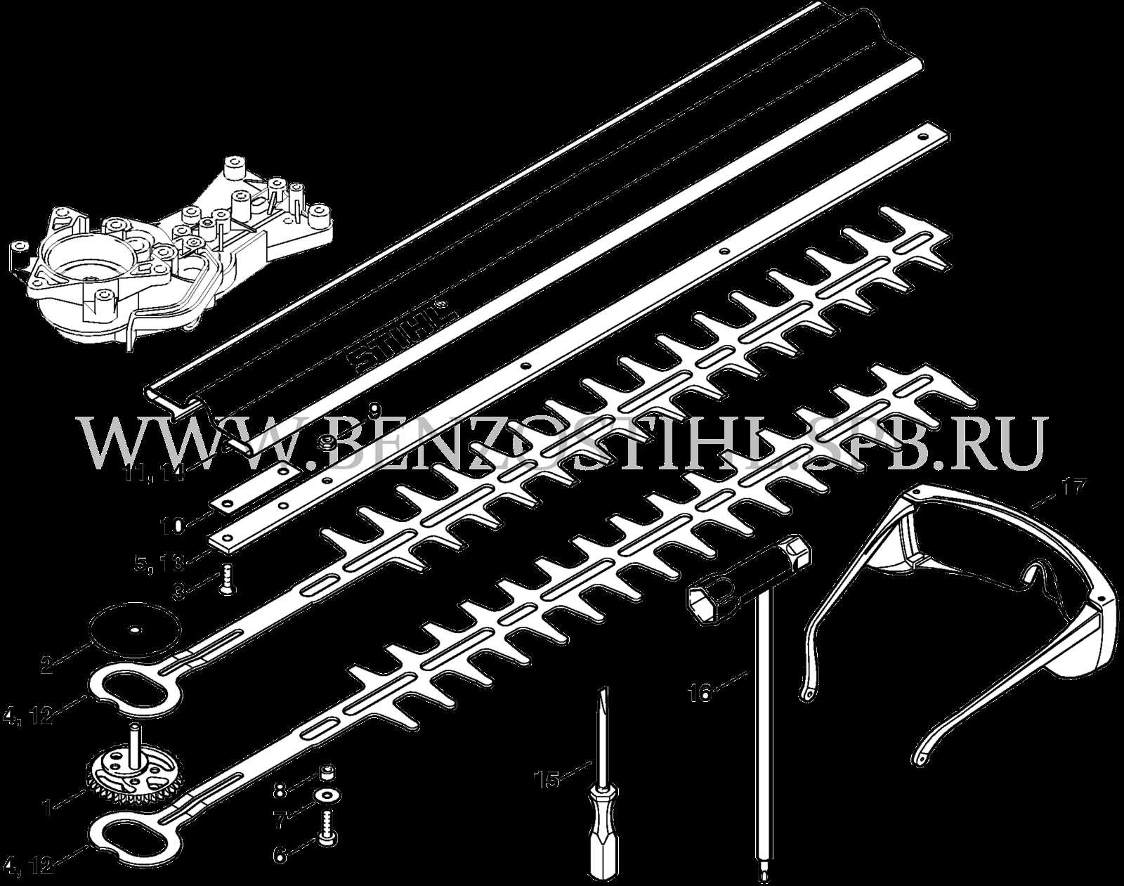 hedge trimmer stihl hs 46 c parts diagram