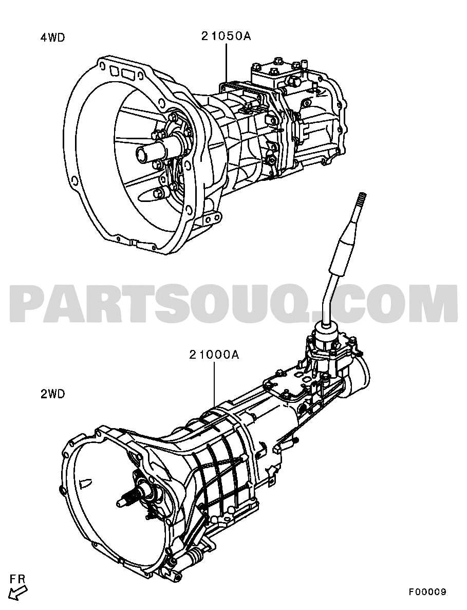 mitsubishi l200 parts diagram