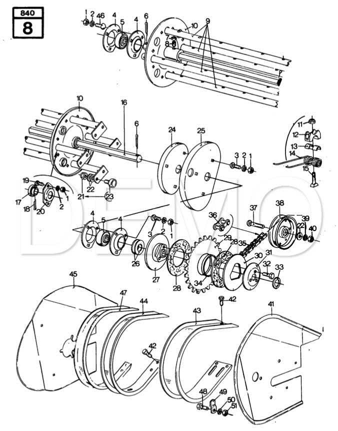 hesston 530 round baler parts diagram