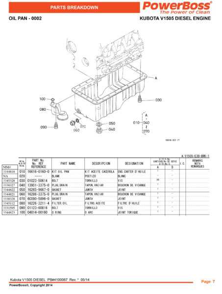 kubota v1505 parts diagram