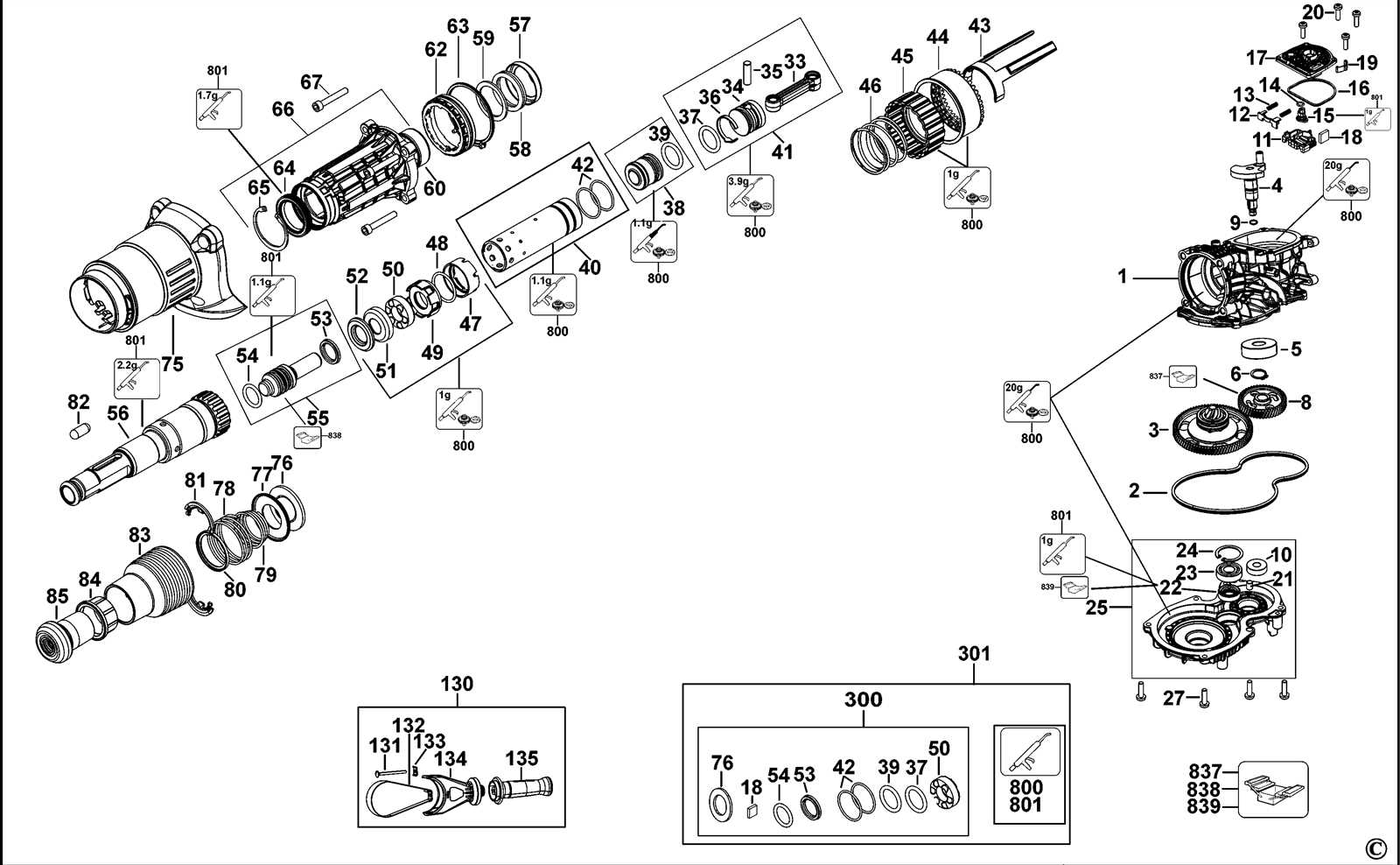 hilti te 17 parts diagram