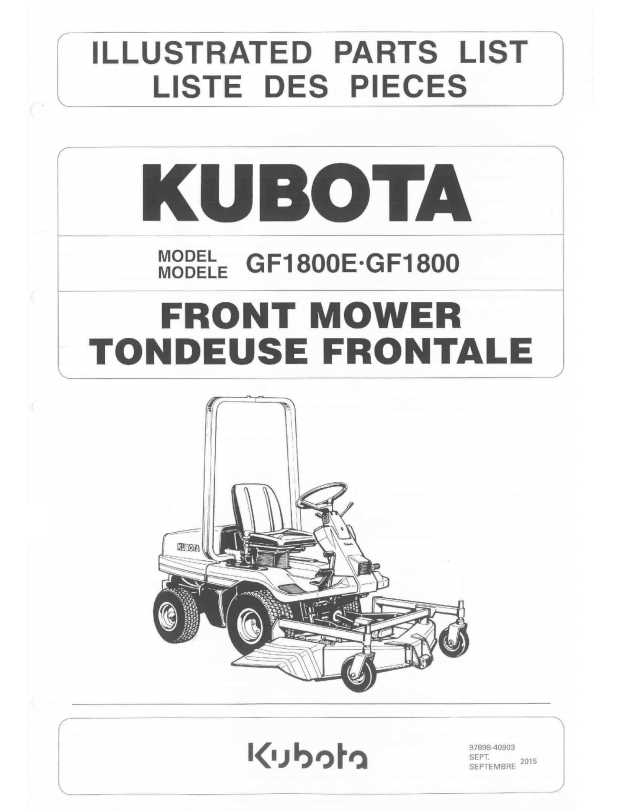 kubota gf1800 parts diagram