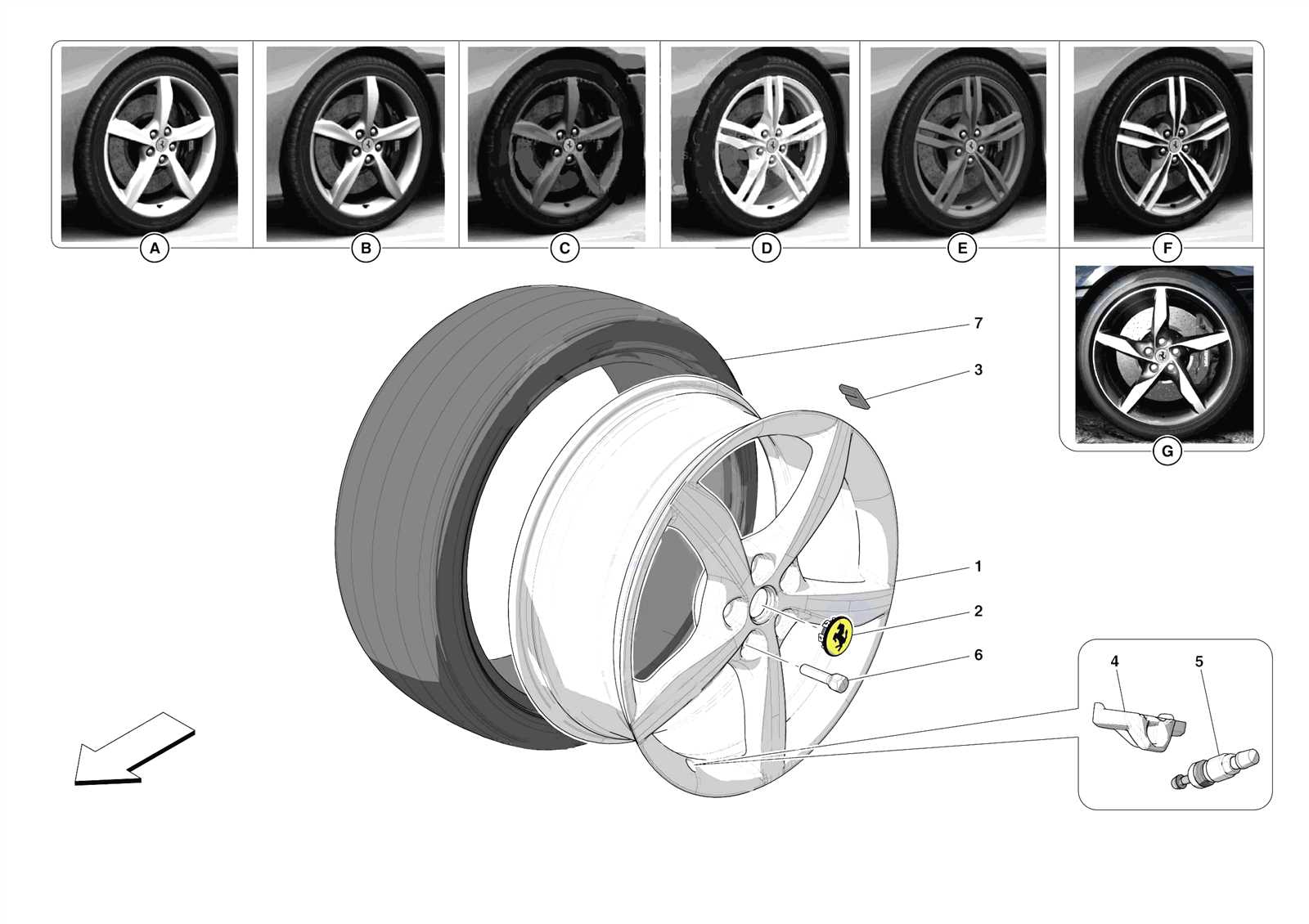 car wheel parts diagram