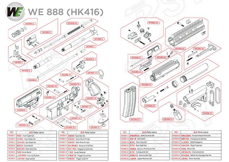 hk416 parts diagram