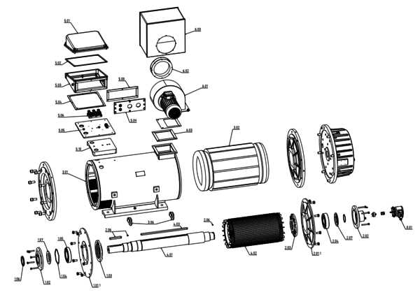 baldor electric motor parts diagram