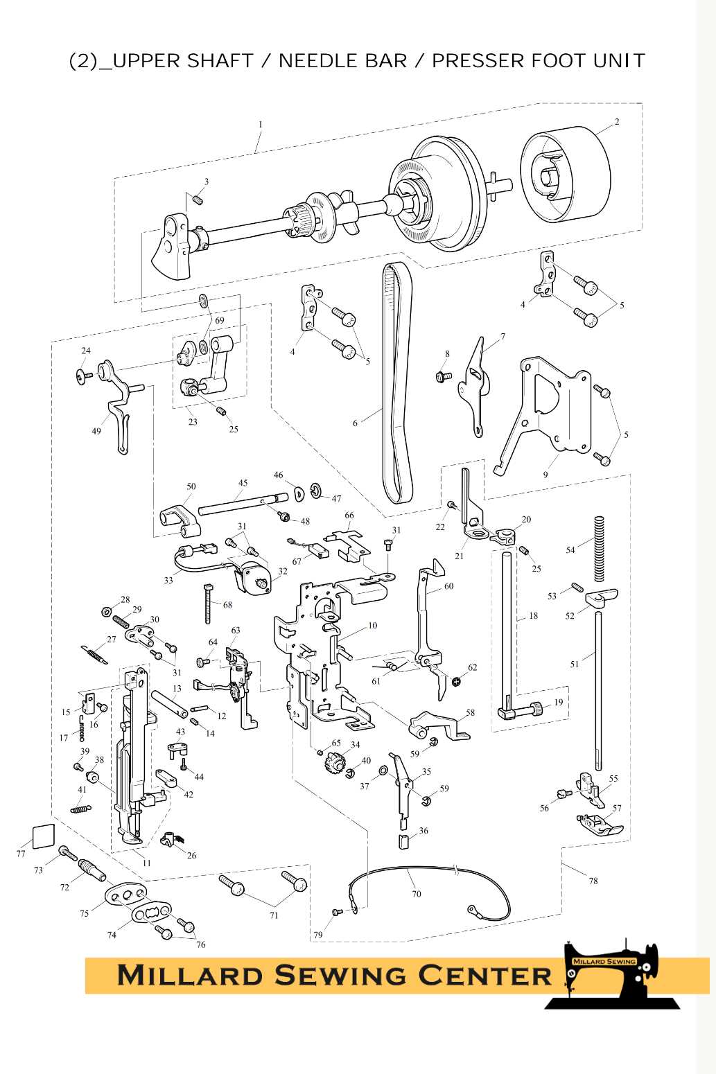 brother 1034d parts diagram