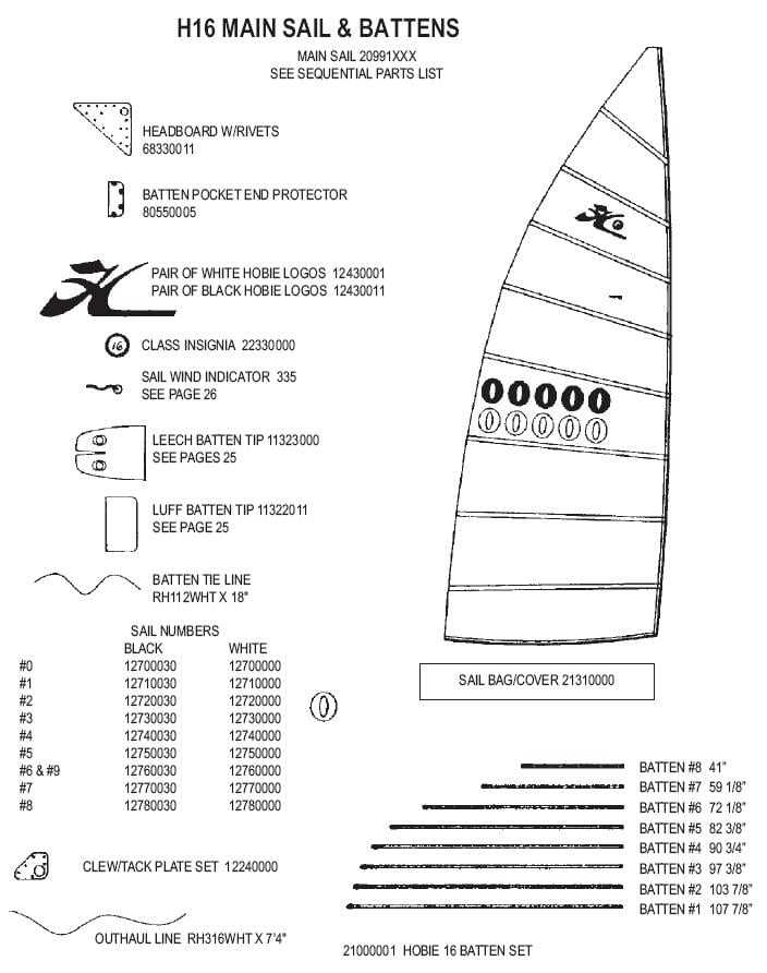 hobie cat parts diagram