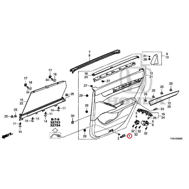 honda accord interior parts diagram