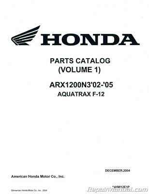 honda aquatrax parts diagram