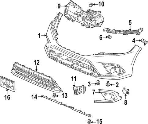 honda civic front end parts diagram