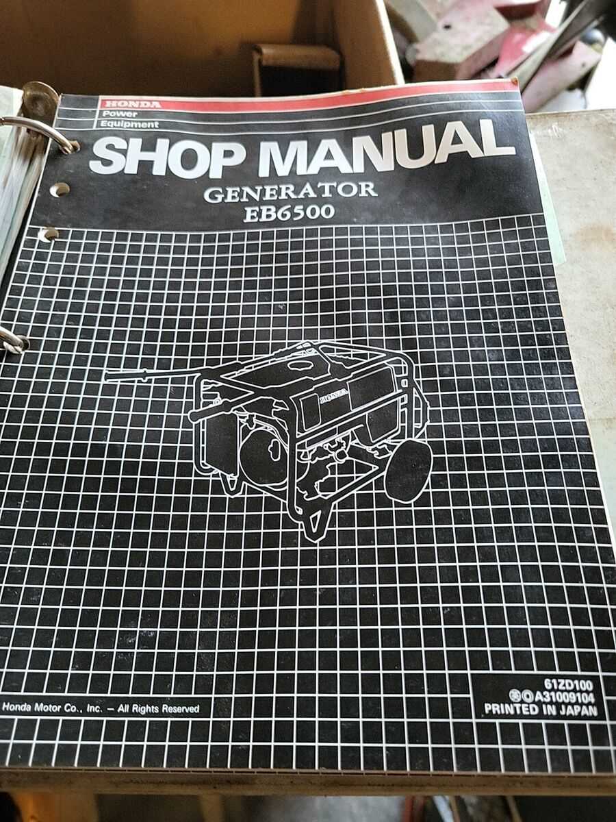 honda eb6500x parts diagram