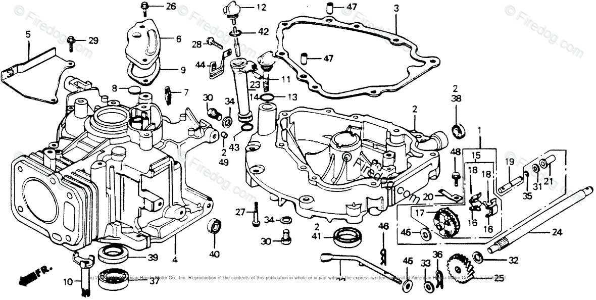 honda hr214 lawn mower parts diagram