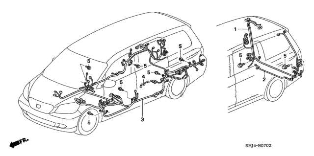 honda odyssey body parts diagram