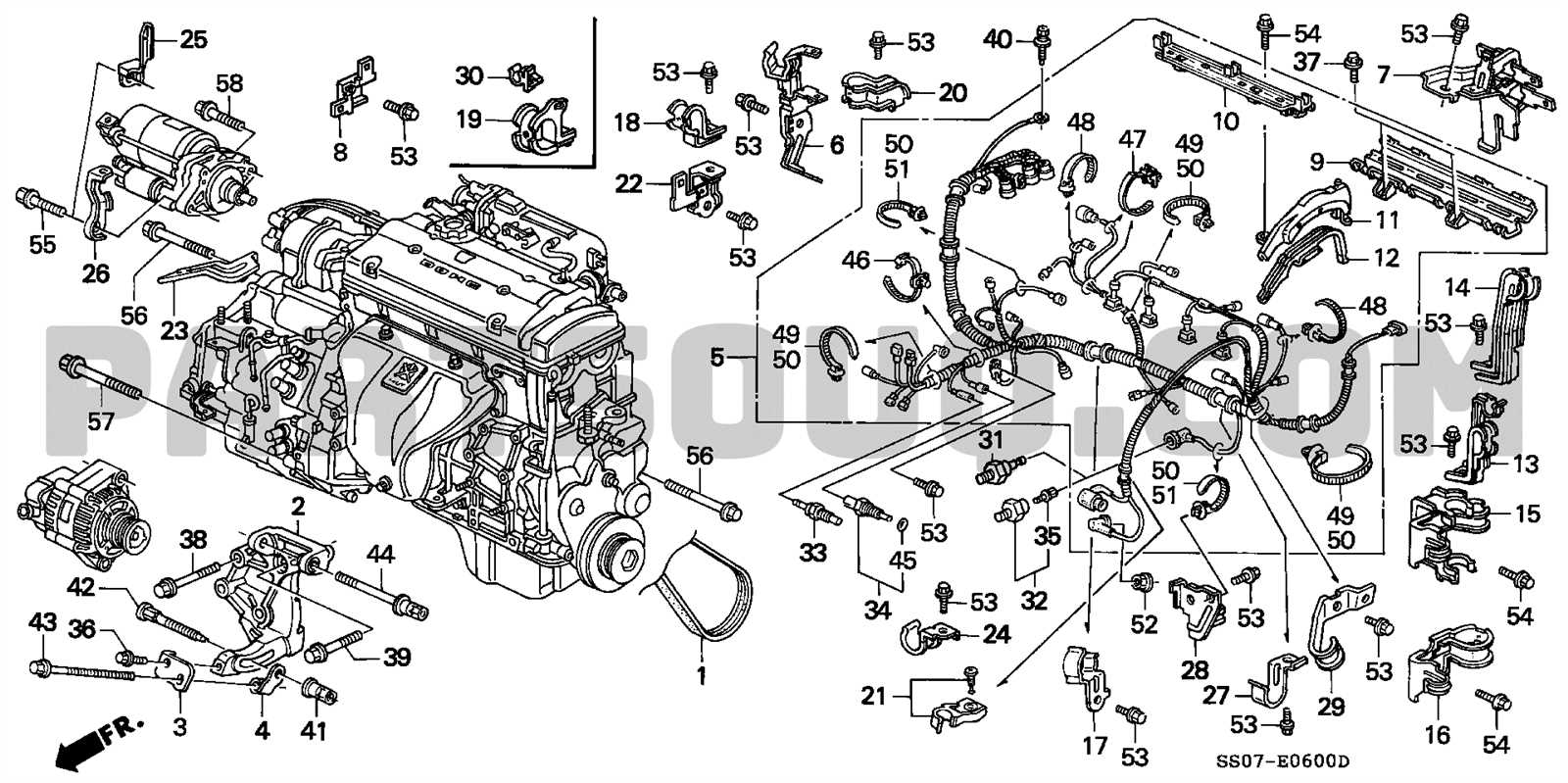 honda prelude parts diagram