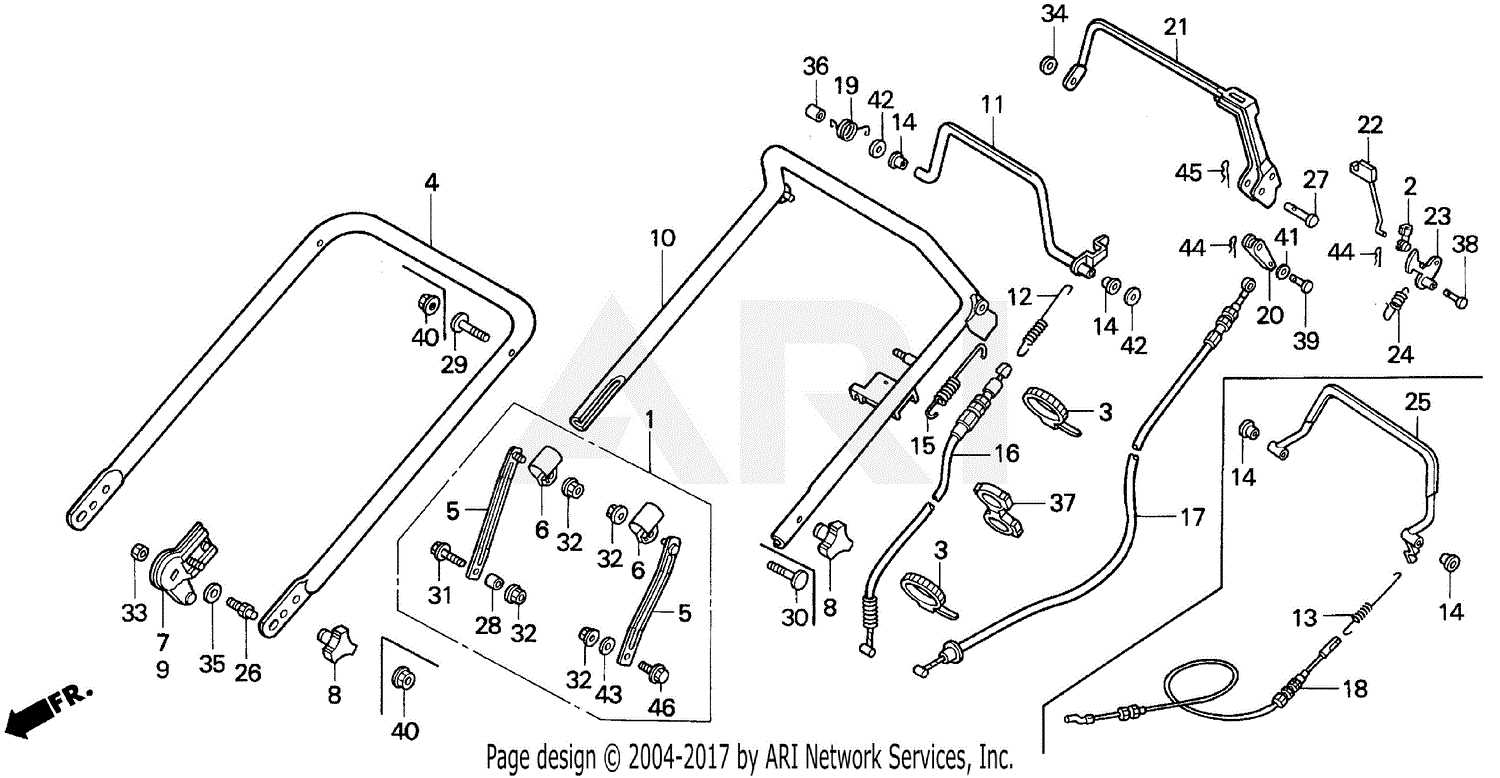 honda self propelled mower parts diagram