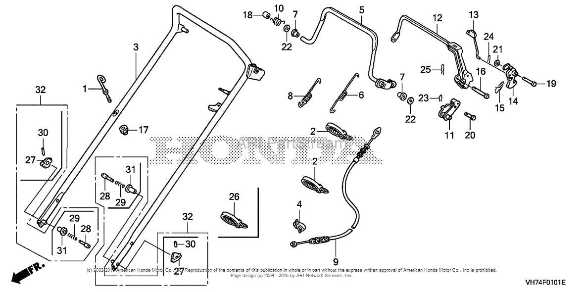 honda versamow hrx217 parts diagram