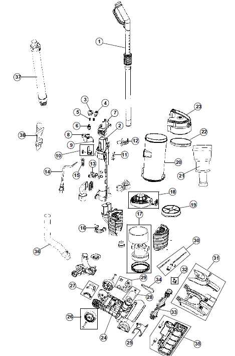 hoover sh40070 parts diagram