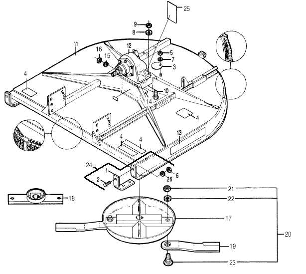 howse bush hog parts diagram