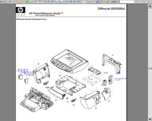 hp officejet pro 8600 plus parts diagram