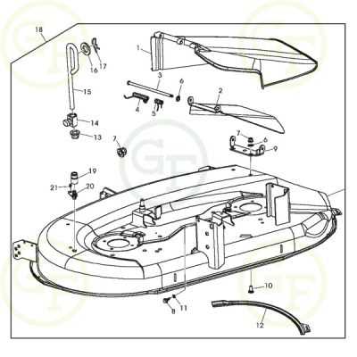 john deere l110 mower deck parts diagram