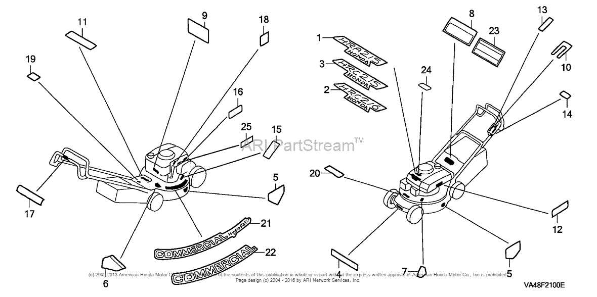 hrc216 parts diagram