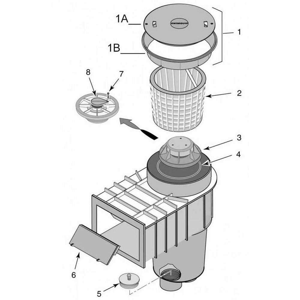 hayward pool skimmer parts diagram