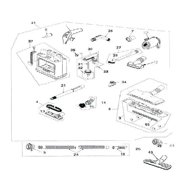 kirby sentria parts diagram