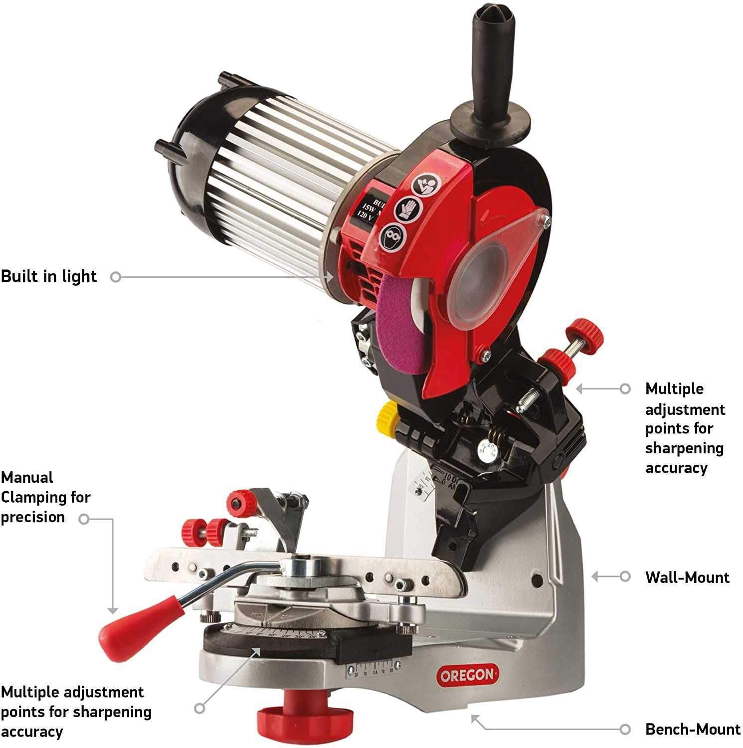 oregon chainsaw sharpener parts diagram