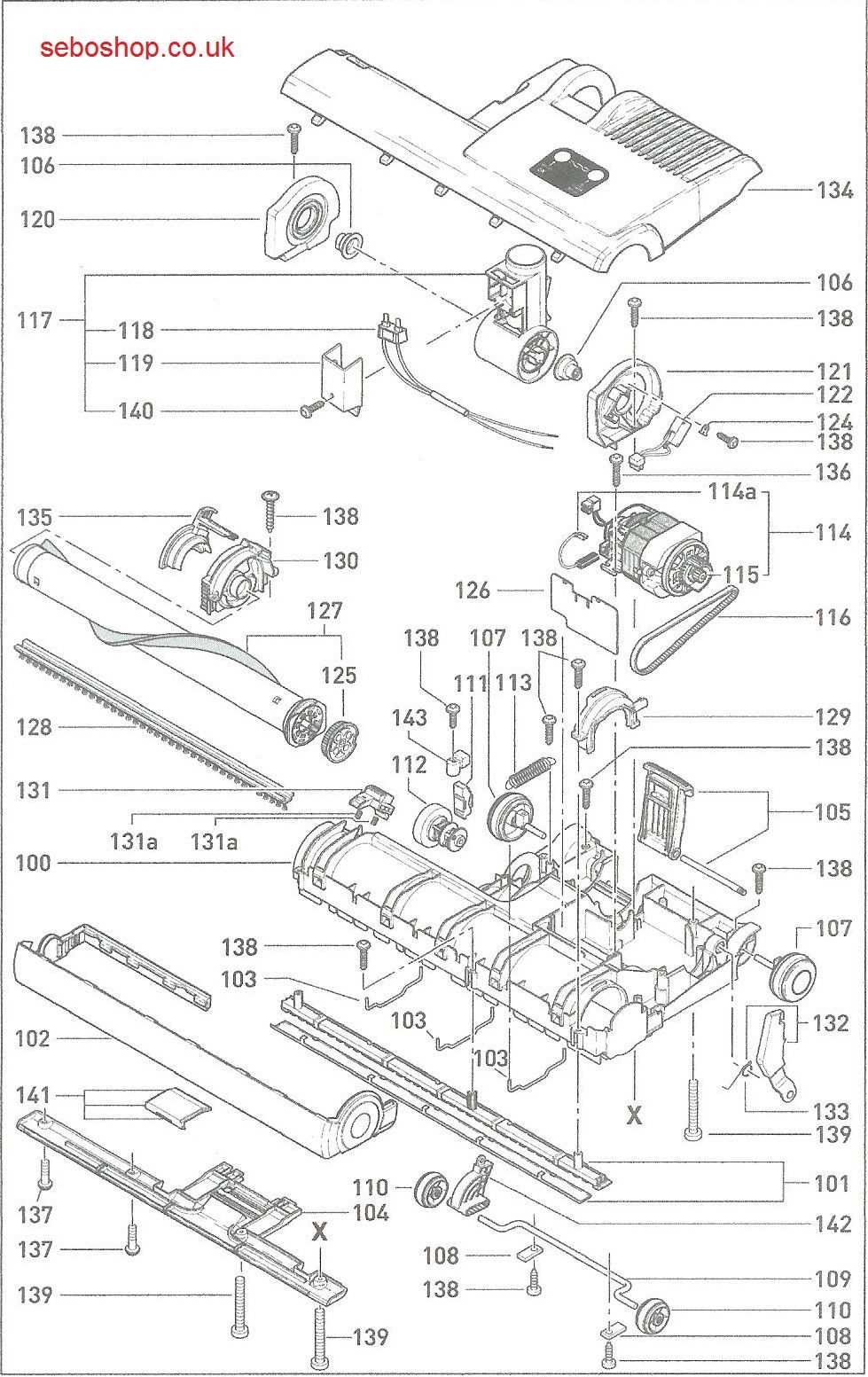 gtech parts diagram