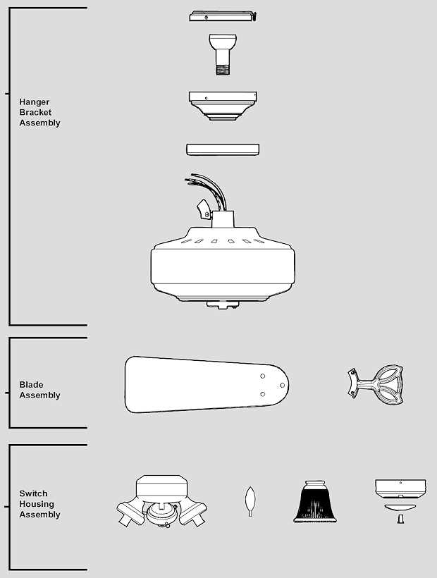 hunter ceiling fan parts diagram