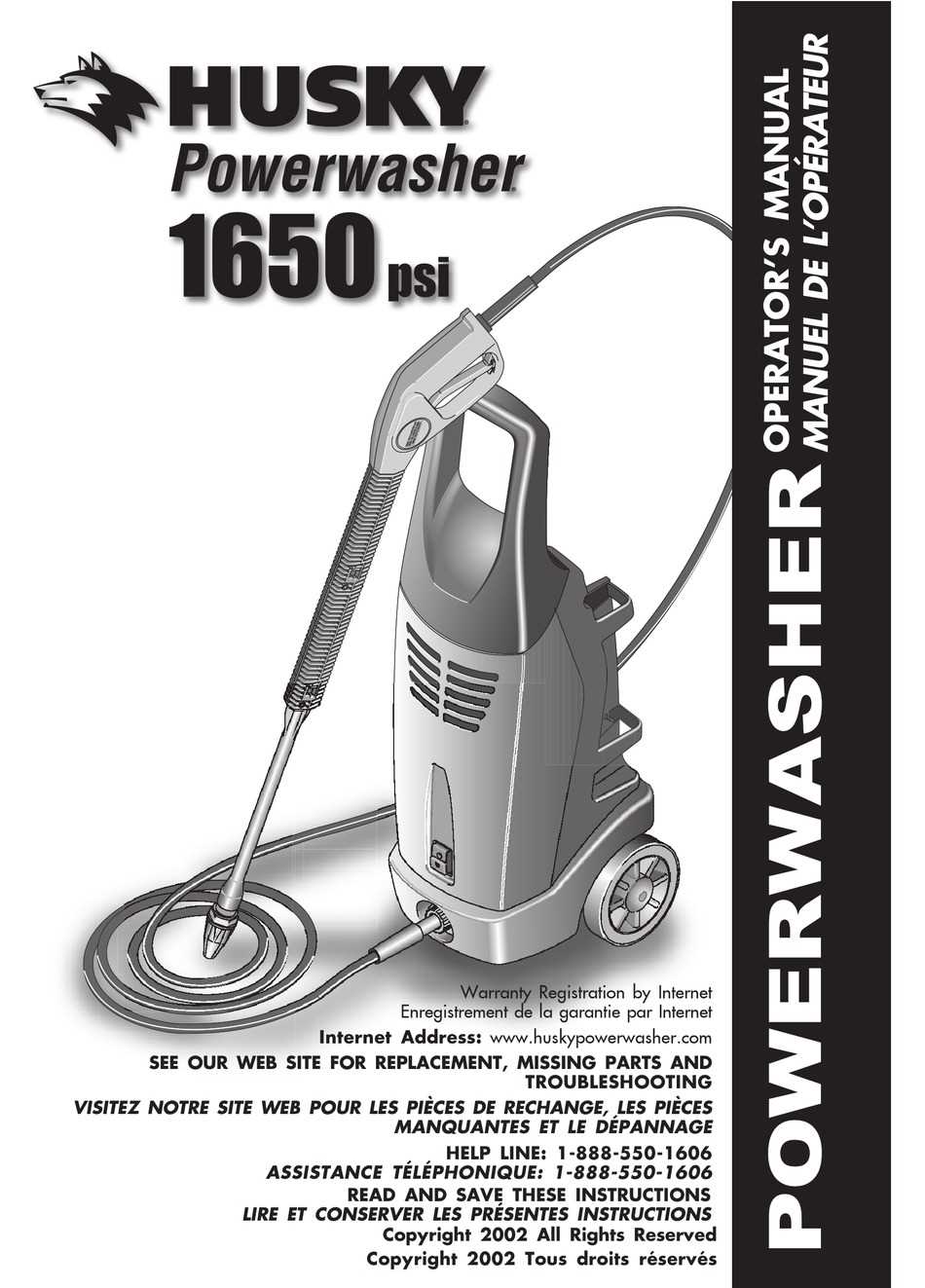 husky 1550 pressure washer parts diagram