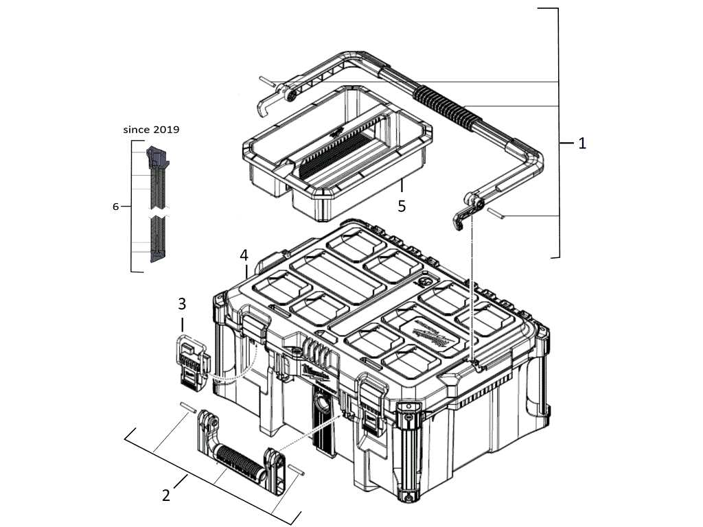 husky tool box parts diagram