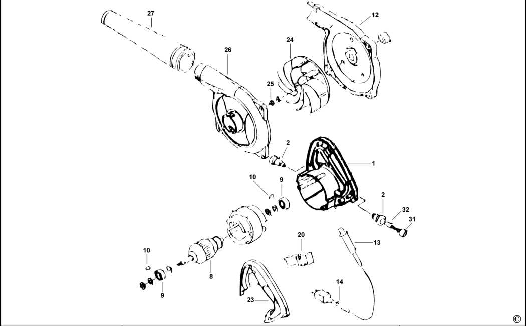 husqvarna 125b blower parts diagram