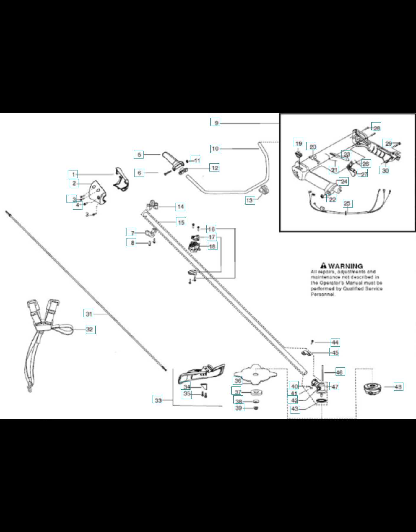 husqvarna 129r parts diagram