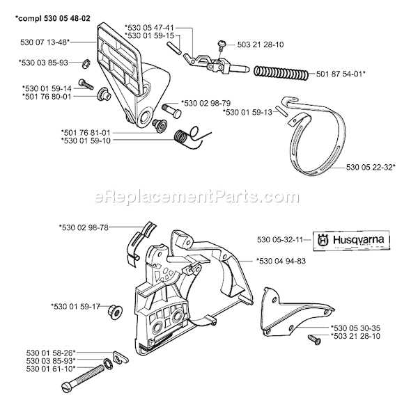 husqvarna 141 chainsaw parts diagram