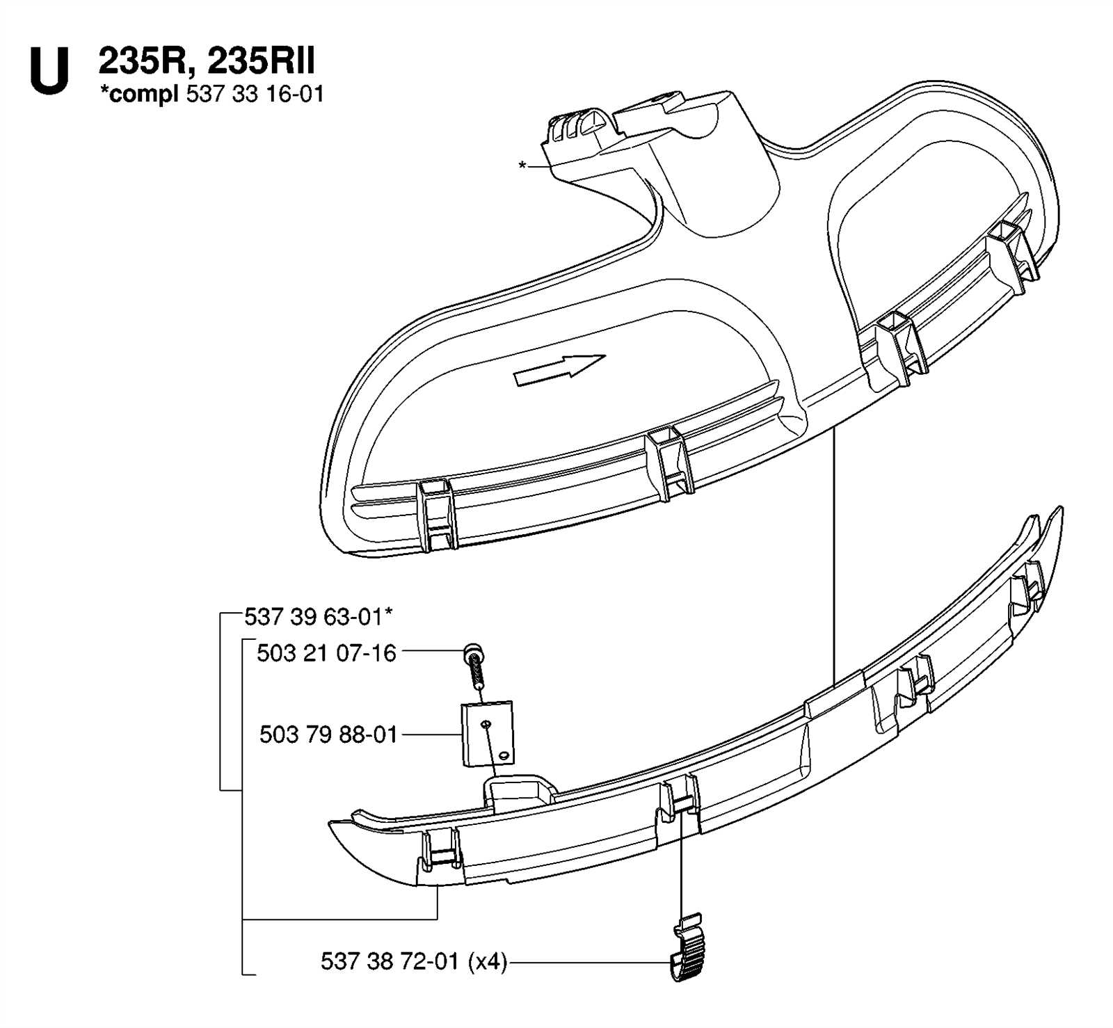 husqvarna 235r parts diagram