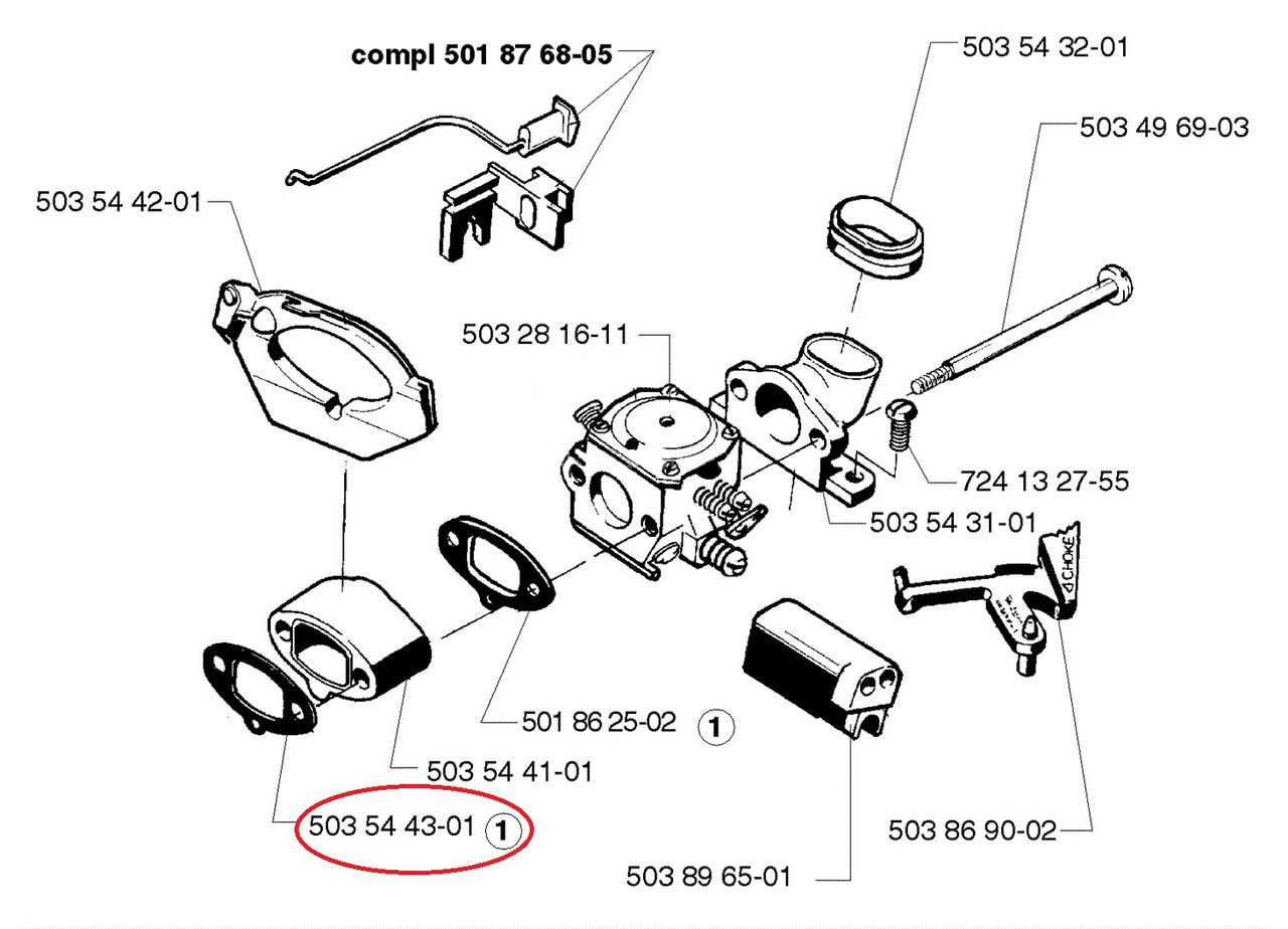 husqvarna 257 parts diagram