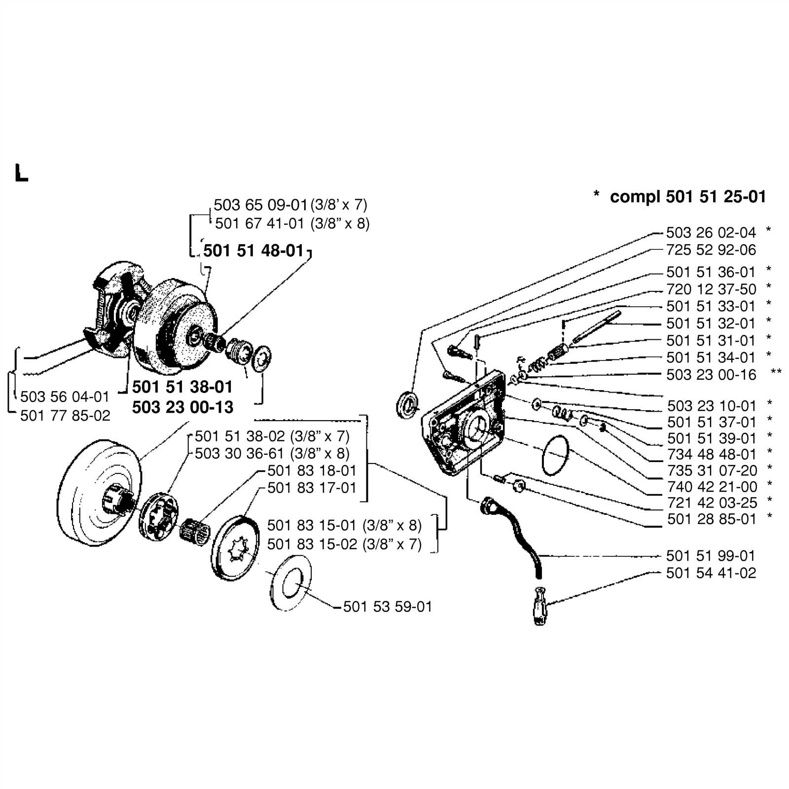 husqvarna 266 parts diagram