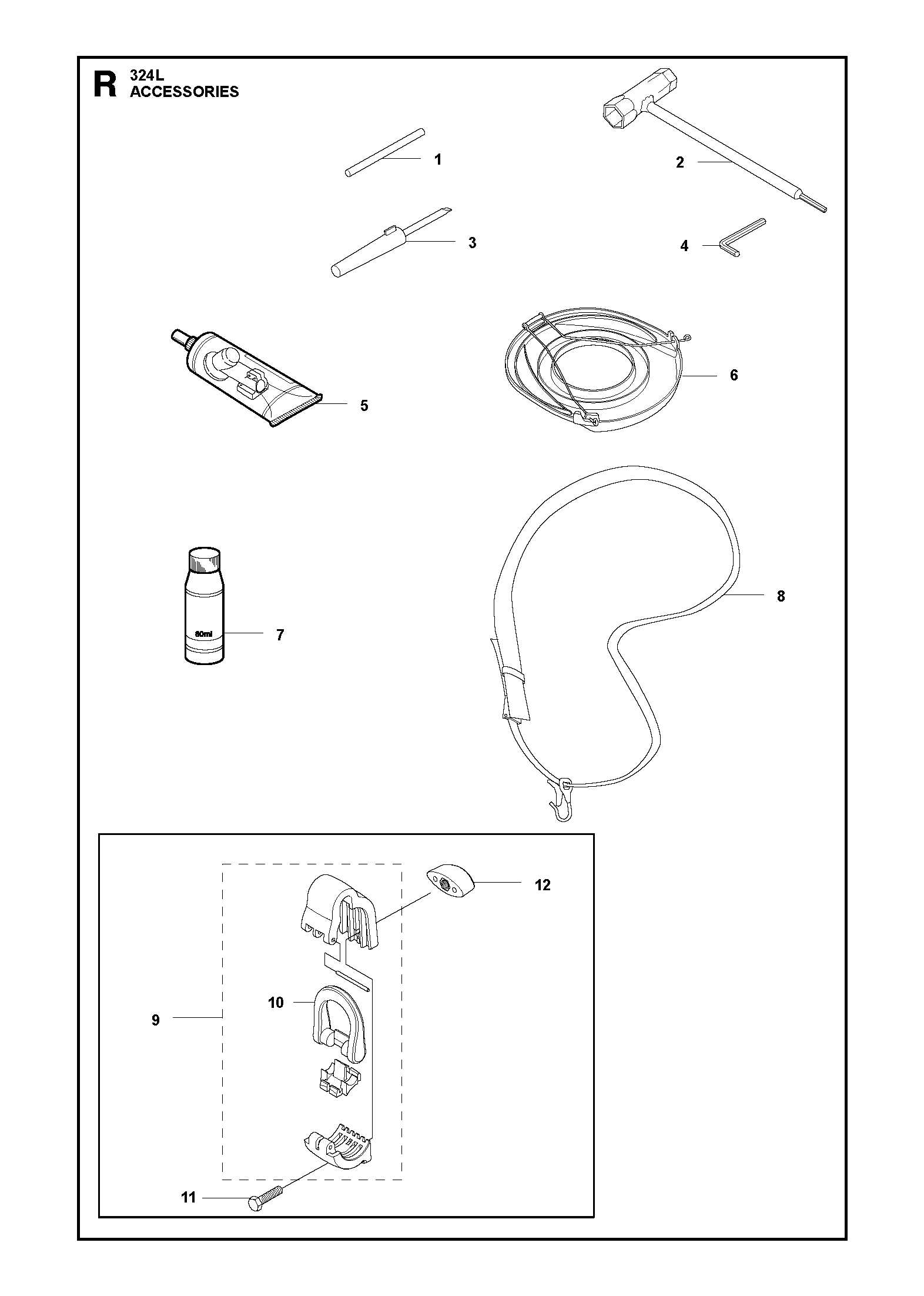 husqvarna 324l parts diagram