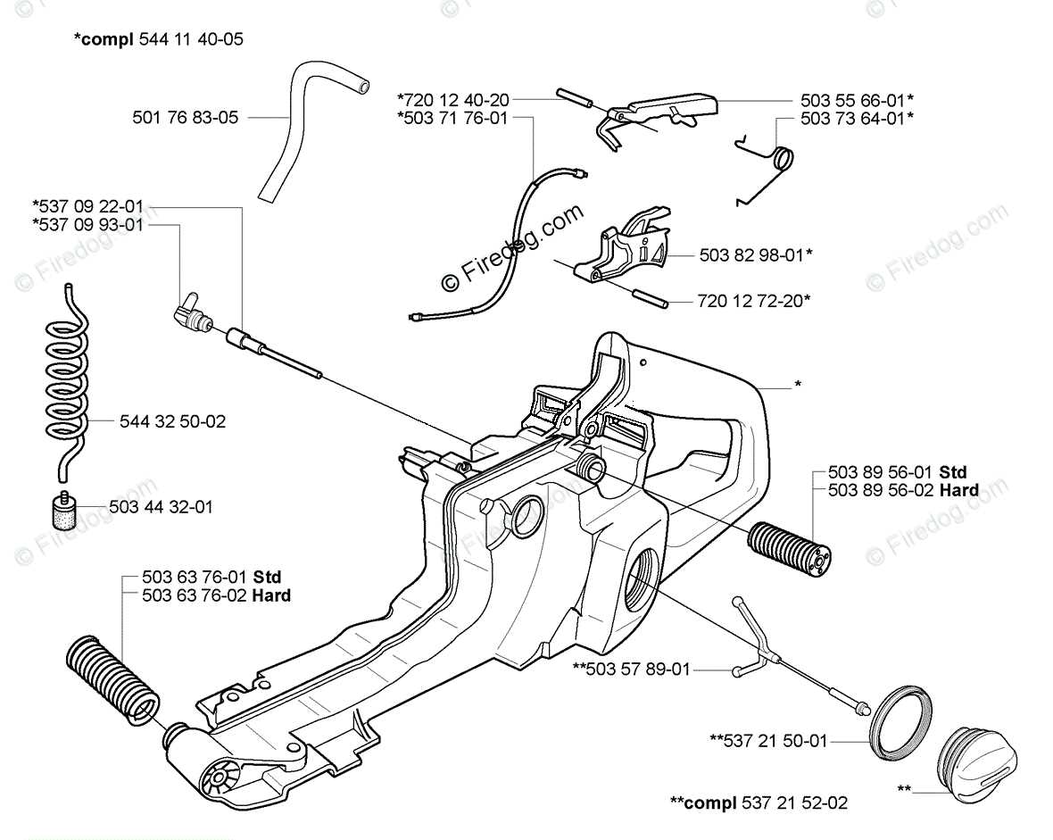 husqvarna 372 parts diagram