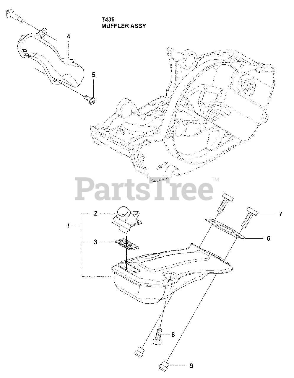 husqvarna 435 parts diagram