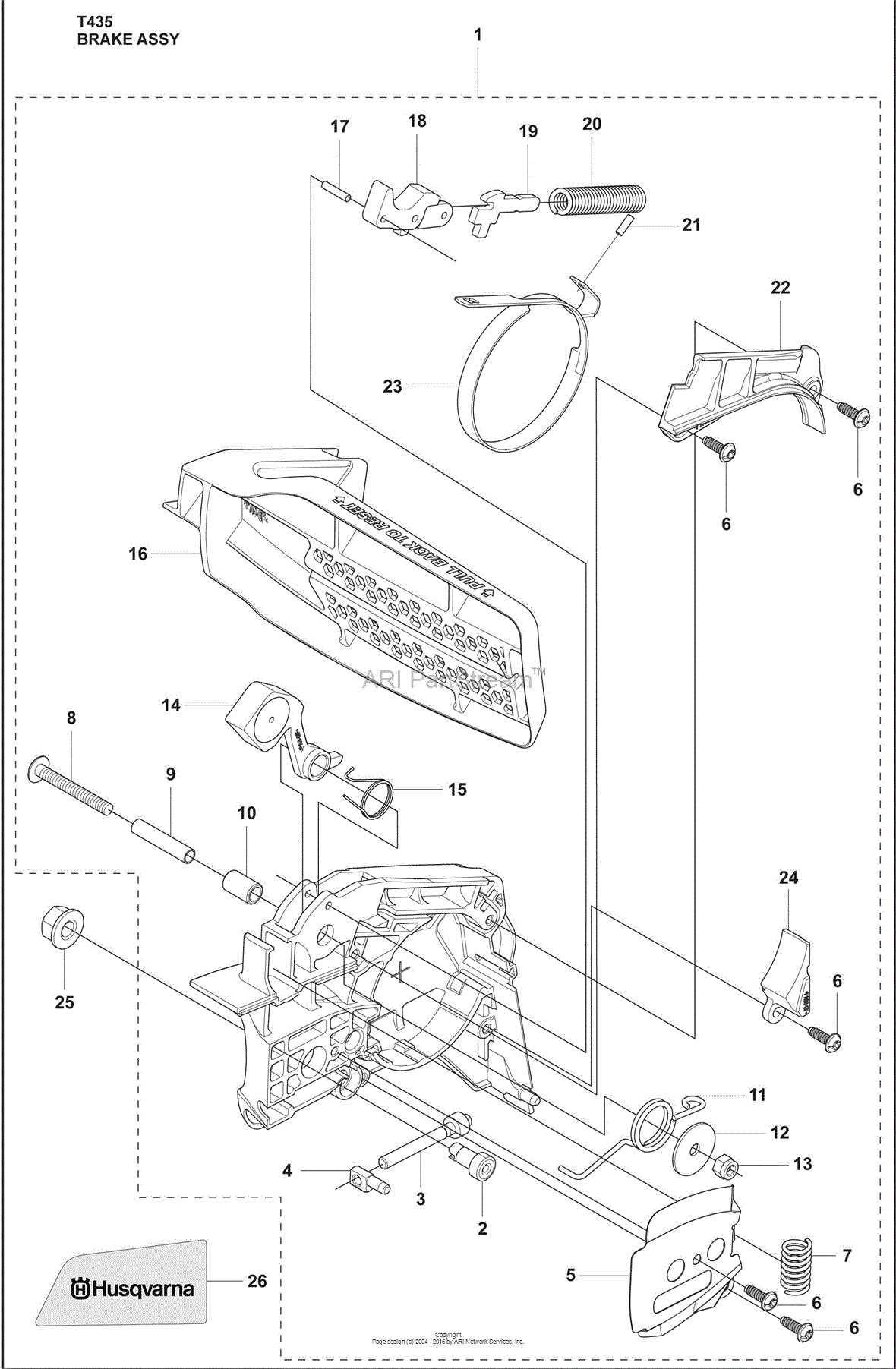 husqvarna 435 parts diagram