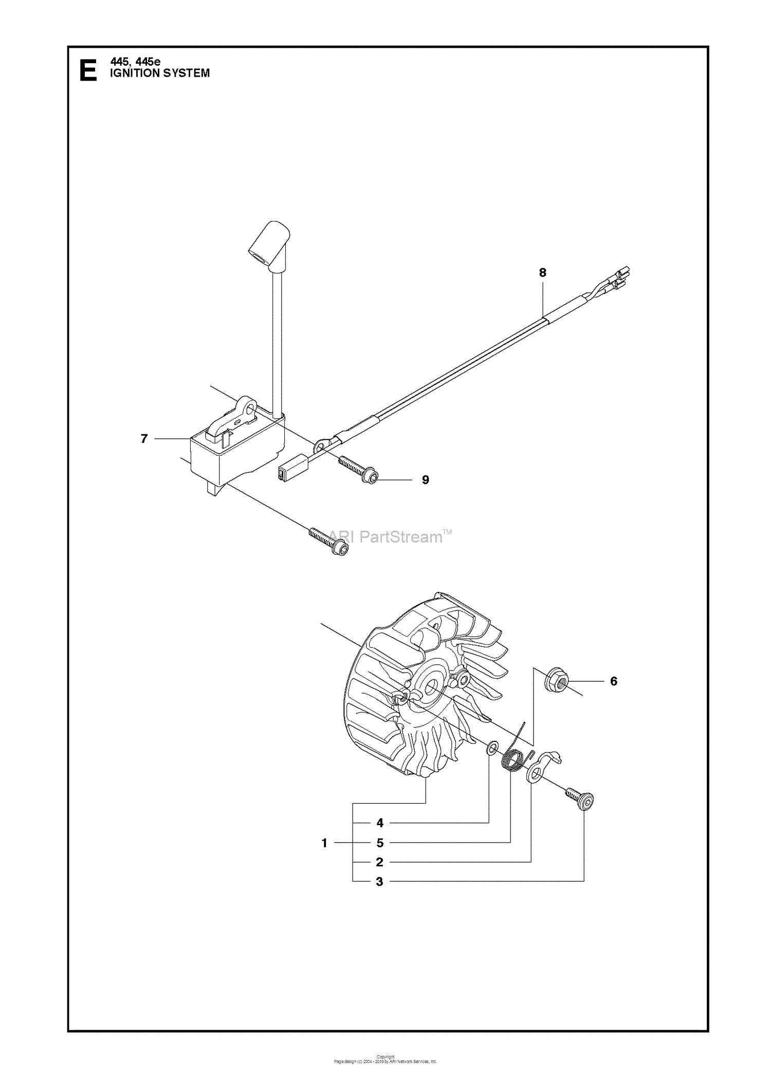 husqvarna 445 chainsaw parts diagram