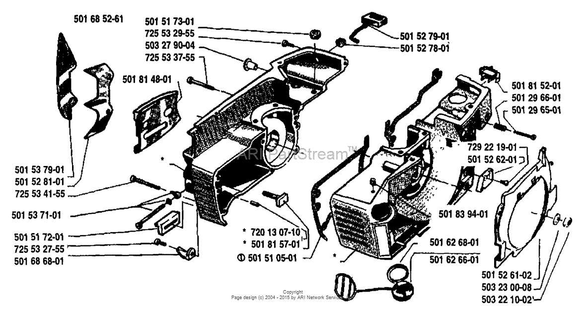 husqvarna 51 chainsaw parts diagram