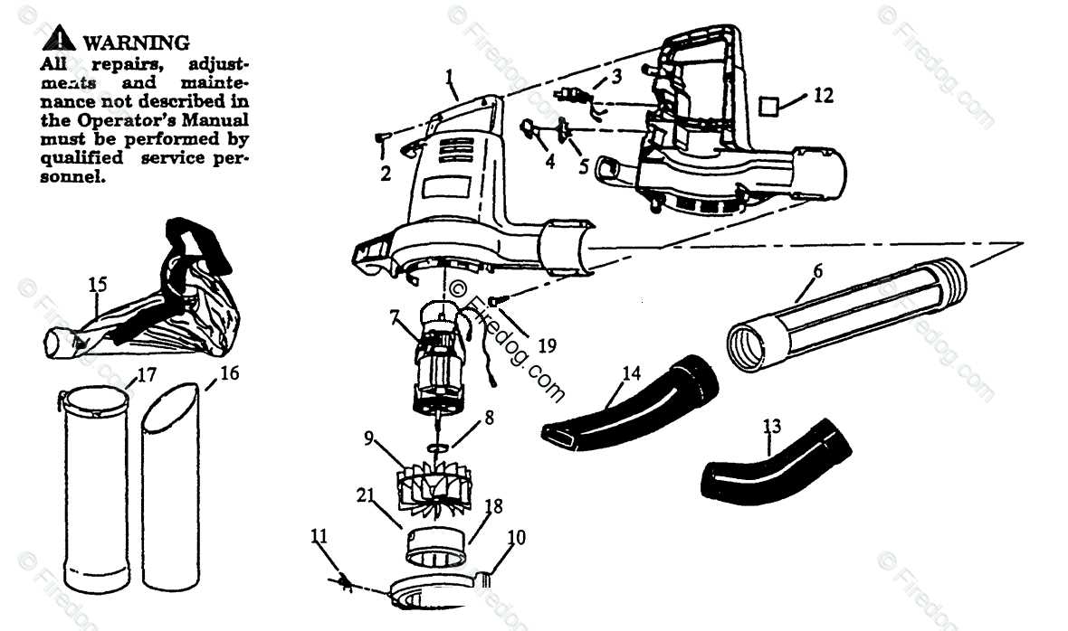 husqvarna blower parts diagram