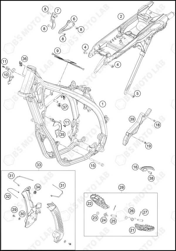 husqvarna motorcycle parts diagram