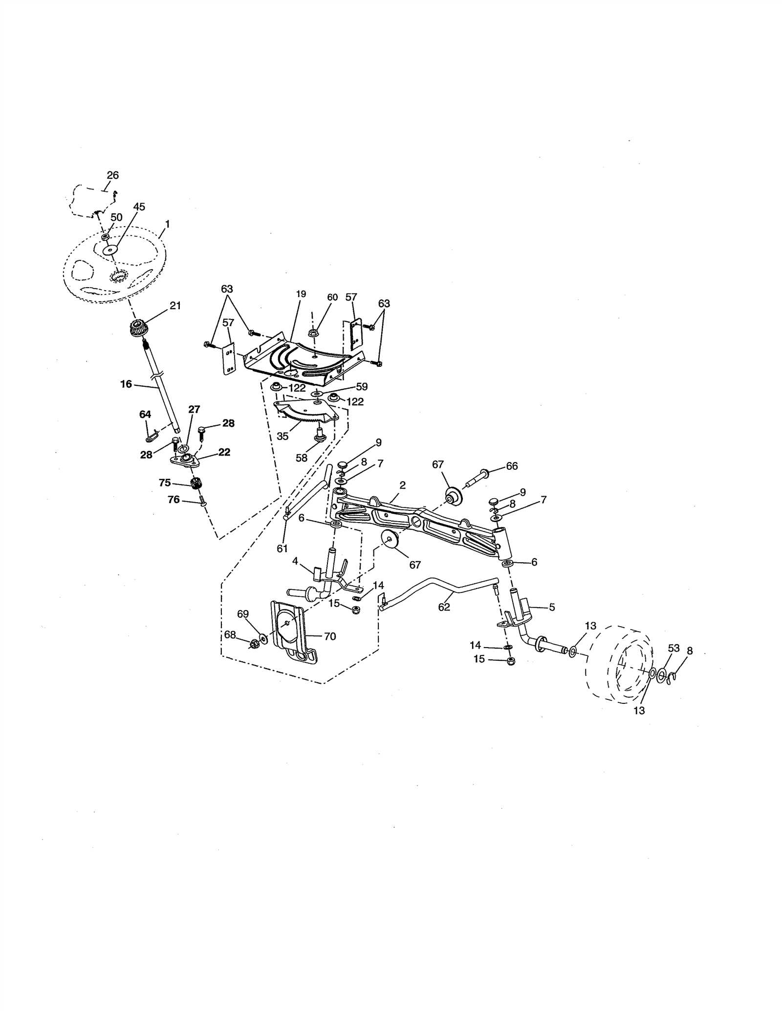 husqvarna riding lawn mower parts diagram