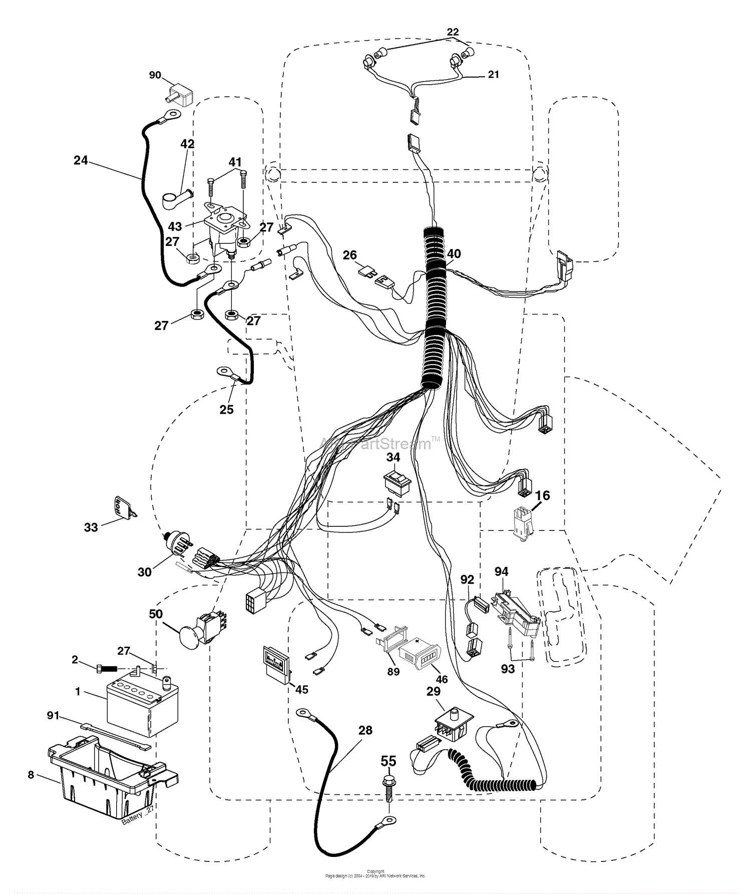 husqvarna yth18542 parts diagram