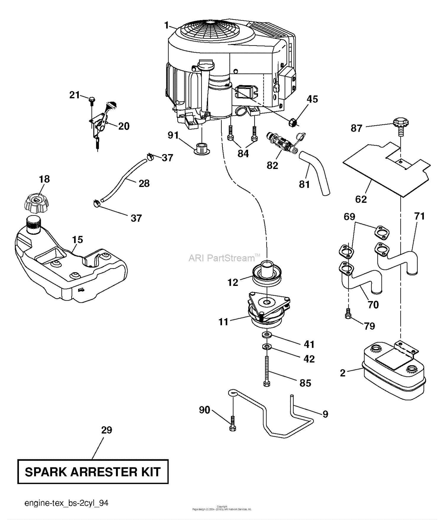 husqvarna yth24v54 parts diagram